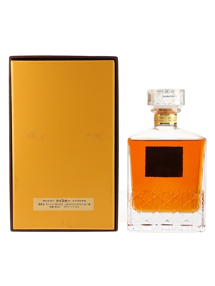 未開栓 サントリー インペリアルウイスキー カガミクリスタル 600ml/43