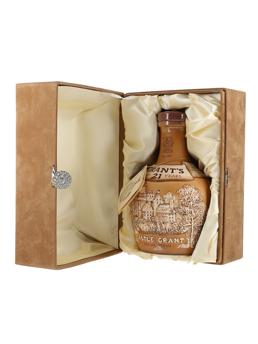 GRANT'S グランツ 21年 陶器ボトルウイスキ - 750ml 化粧箱付