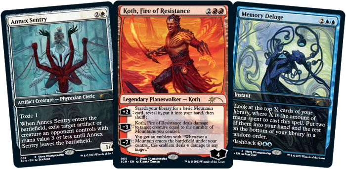 mtg 記憶の氾濫 プロモ foil 4枚セット ストアチャンピオンシップ mtg