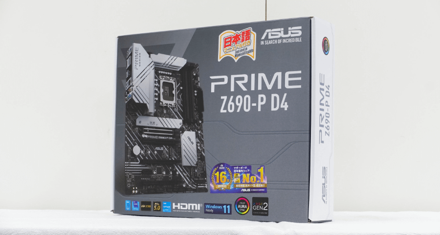 ASUSからDDR4対応のスタンダードなZ690搭載ATXマザーボード「PRIME