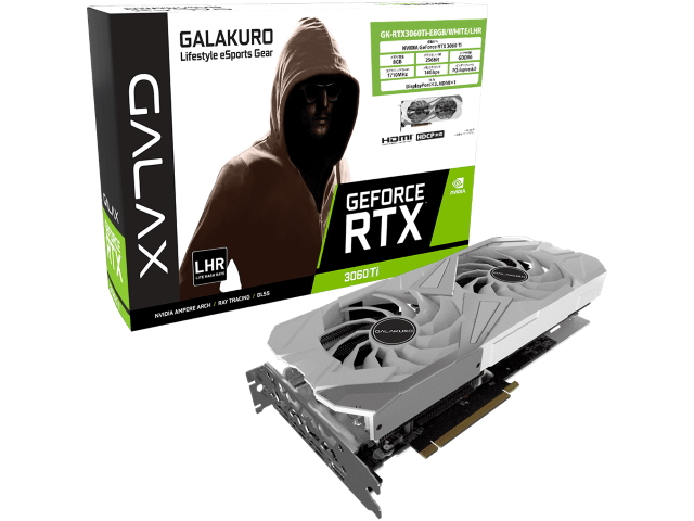 玄人志向 GK-RTX3060Ti-E8GB/WHITE/LHR GALAKURO GEFORCE RTX 3060 Ti