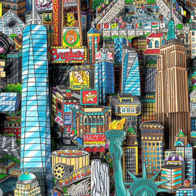 新品未開封 プレミア CHARLES FAZZINO 2000ピースパズル 新品未開封