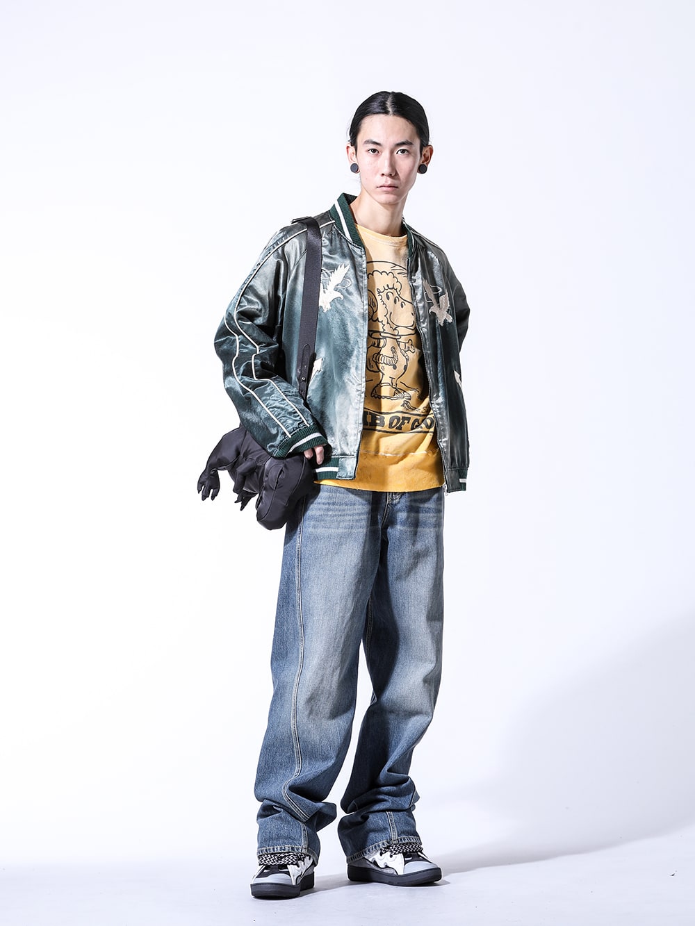 FASCINATE_THE R 2024SS ブランドミックス スカジャン スタイリング