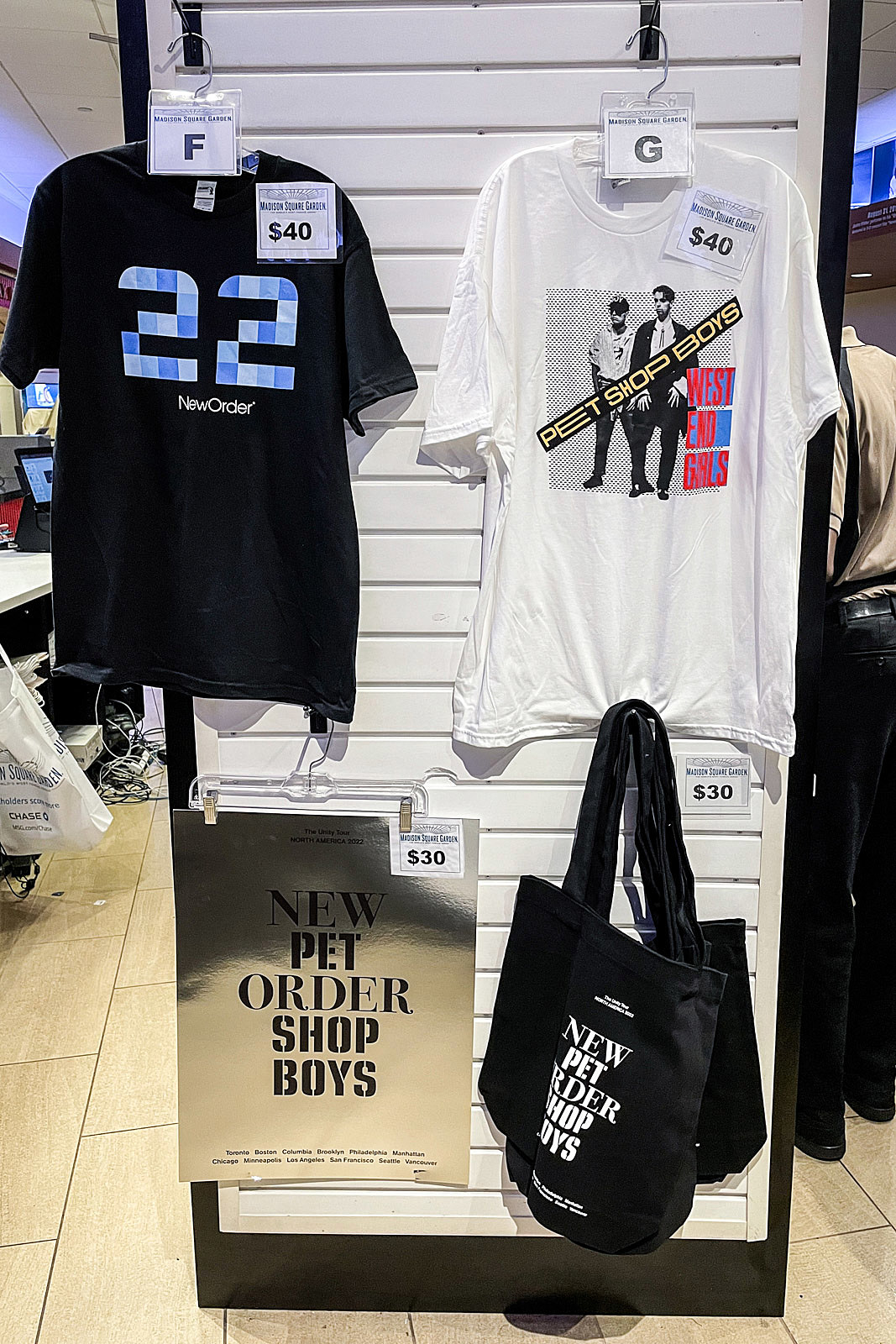NEW ORDER x pet shop boys official Tシャツ NEW ORDER x pet shop
