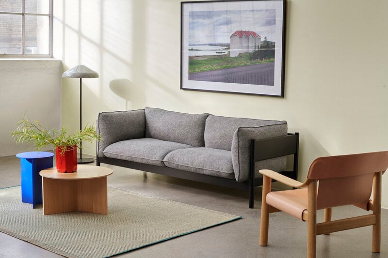 HAY Slit Wood table, 35 cm, high, vivid blue | Finnish Design Shop