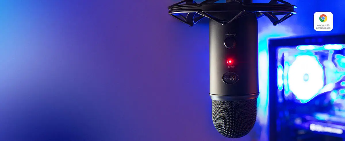 Logitech G Yeti USB Condenser Microphone - Blue; For Recording and