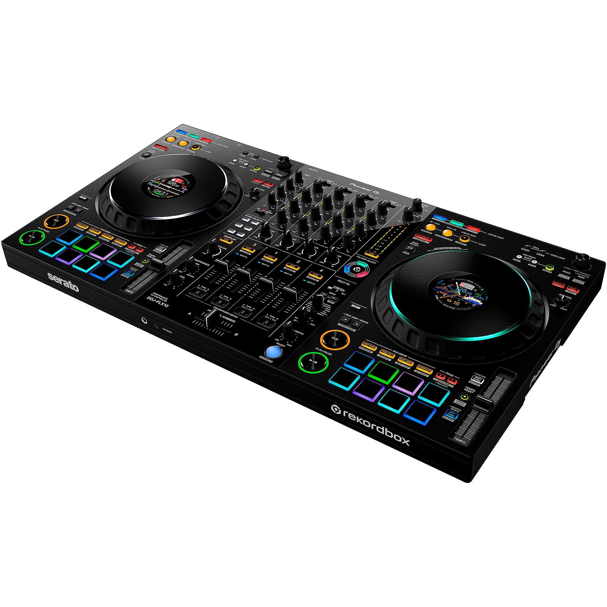 Pioneer DJ DDJ FLX10 and Decksaver Cover Bundle | Guitar Center