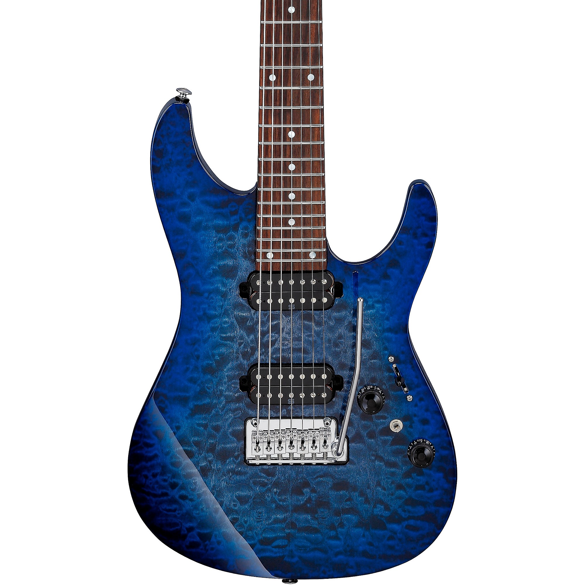 Ibanez AZ427P2QM Premium 7-String Electric Guitar Twilight Blue