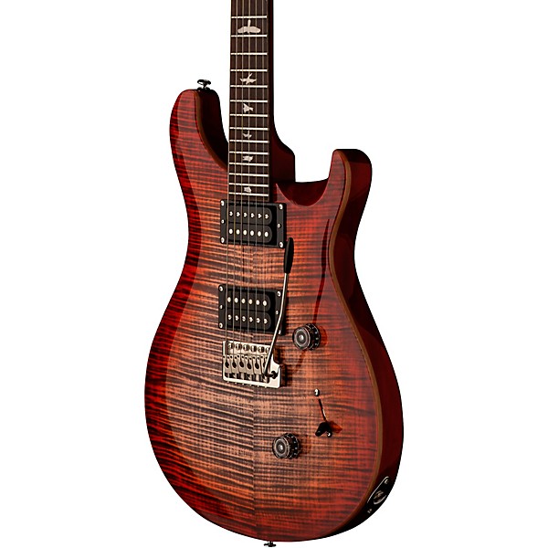 PRS SE Custom 24 Electric Guitar Charcoal Cherry Burst | Guitar Center