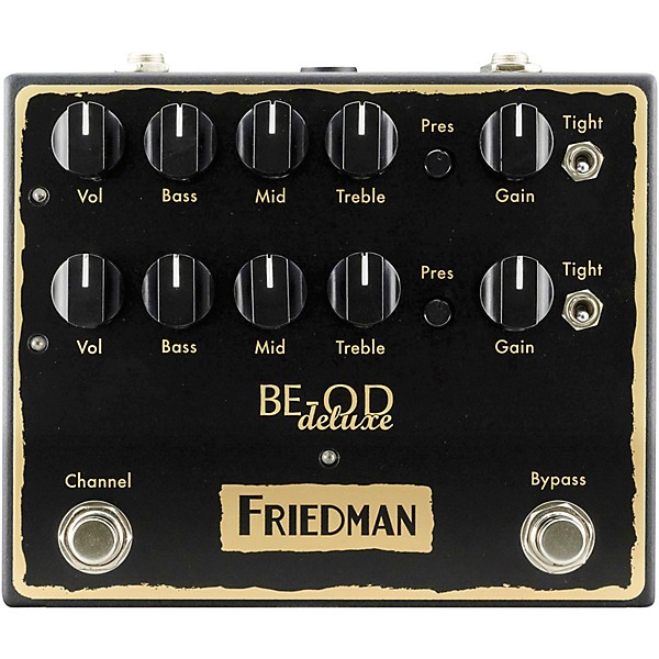 Friedman BE-OD Deluxe Dual Brown Eye Overdrive Effects Pedal