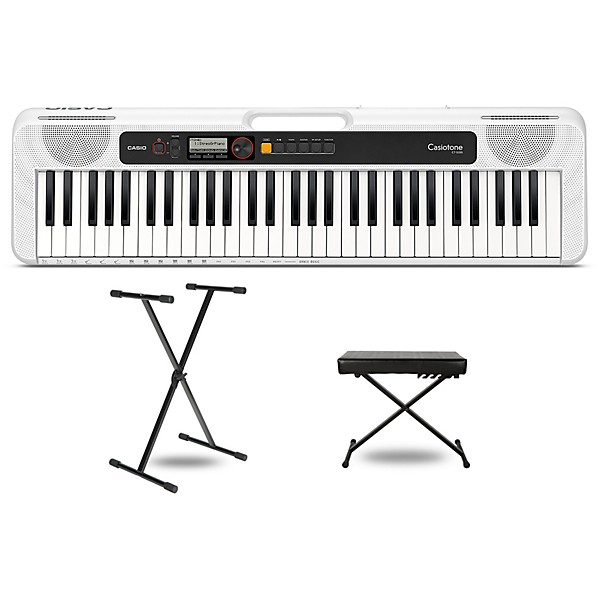 Casio Casiotone CT-S200 Keyboard With Stand and Bench White