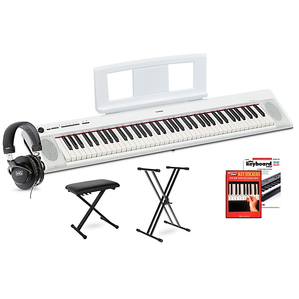 YAMAHA piaggero NP-32 白 ソフトケース、キーボードカバー付 Amazon