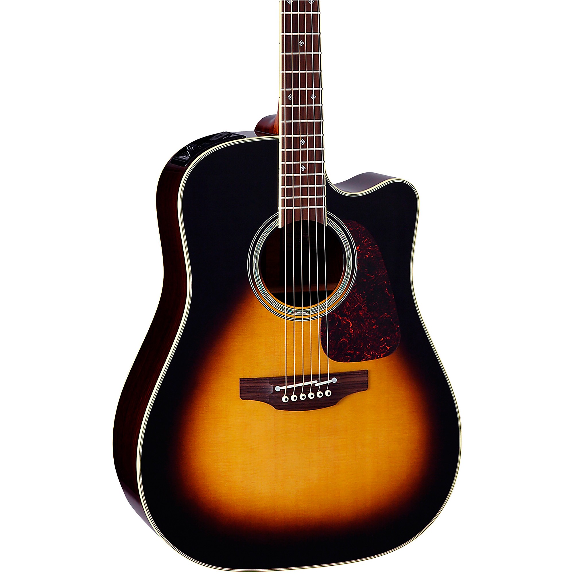 Takamine PTU241C Dreadnought Acoustic-Electric Guitar Tobacco