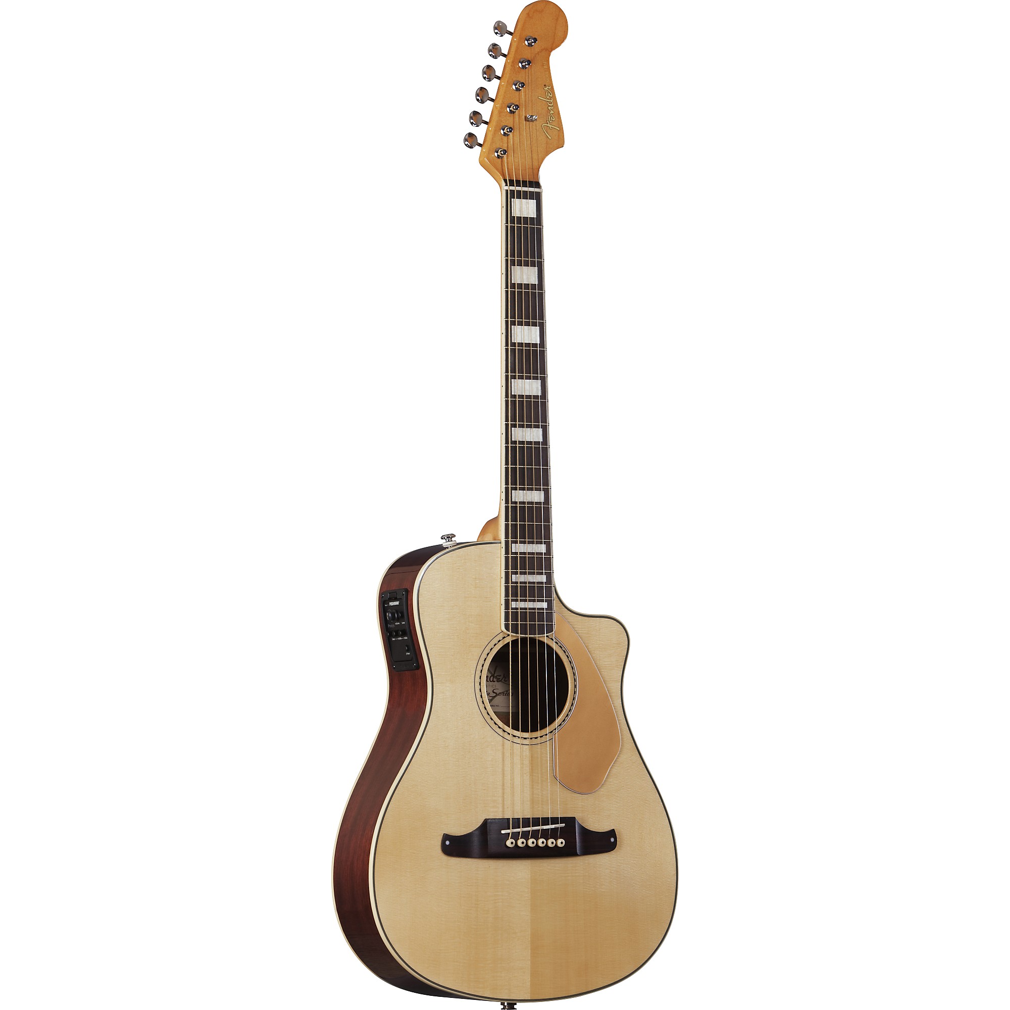 Fender Malibu SCE Solid Top Cutaway Acoustic-Electric Guitar