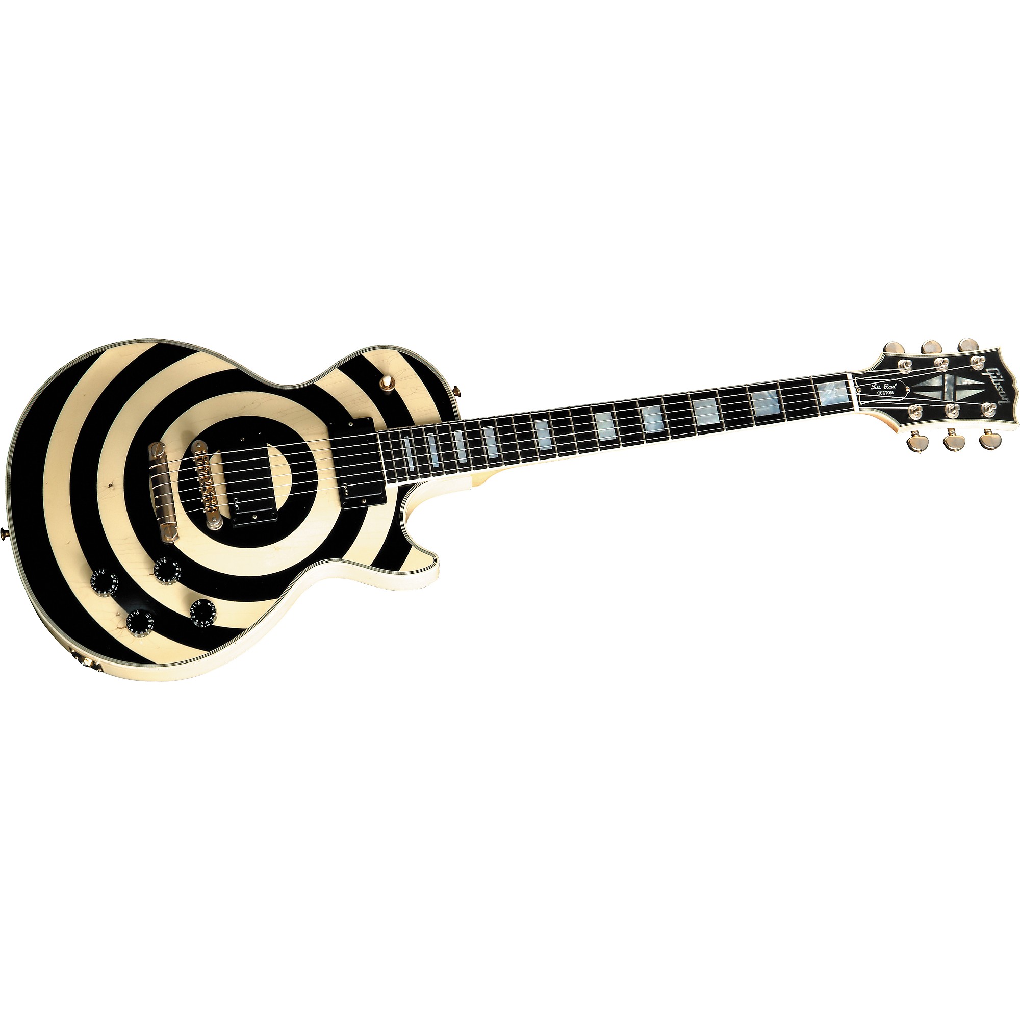 Platinum Gibson Custom Limited Run Zakk Wylde Bullseye Aged Les