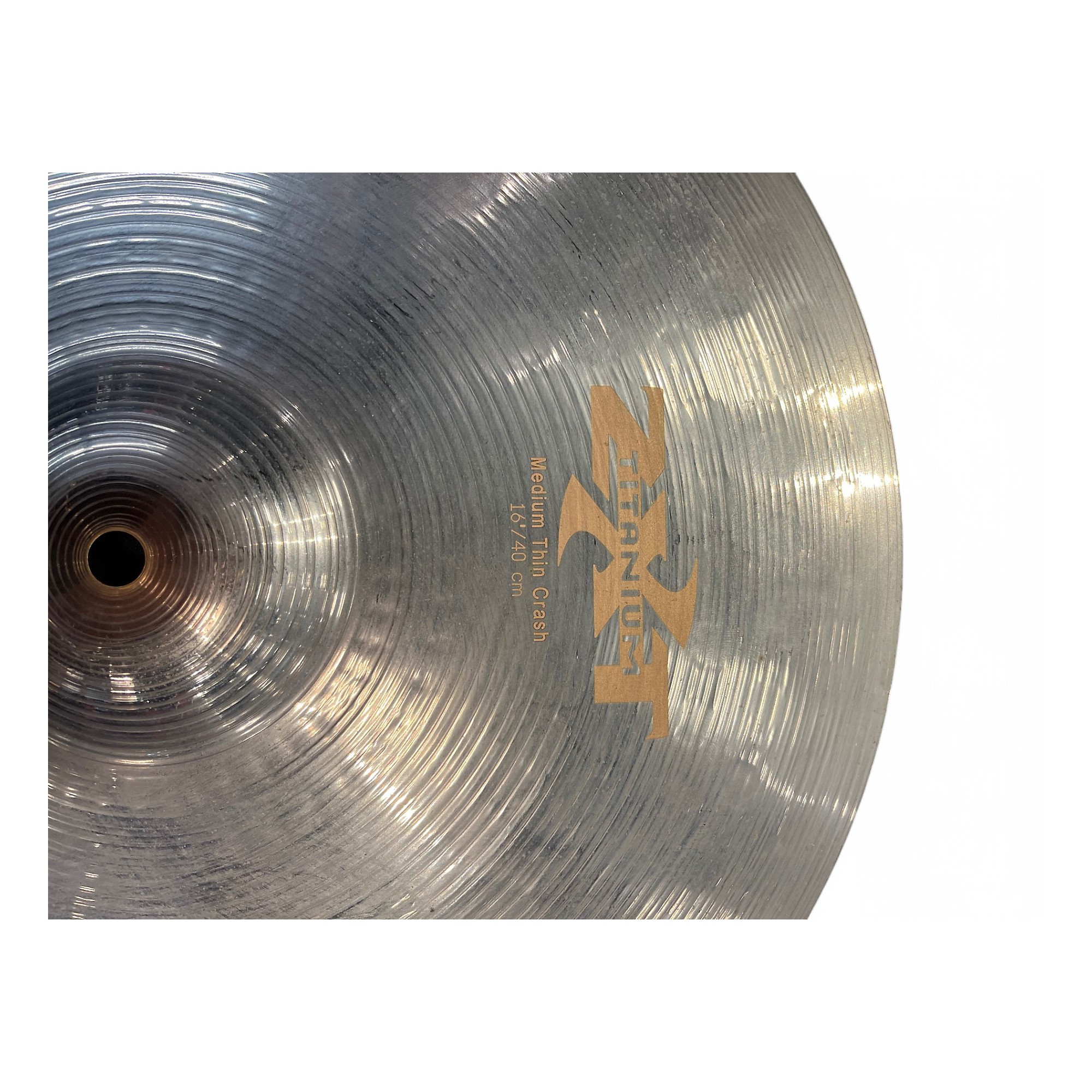 Used Zildjian 16in ZXT TITANIUM MEDIUM THIN CRASH Cymbal 36