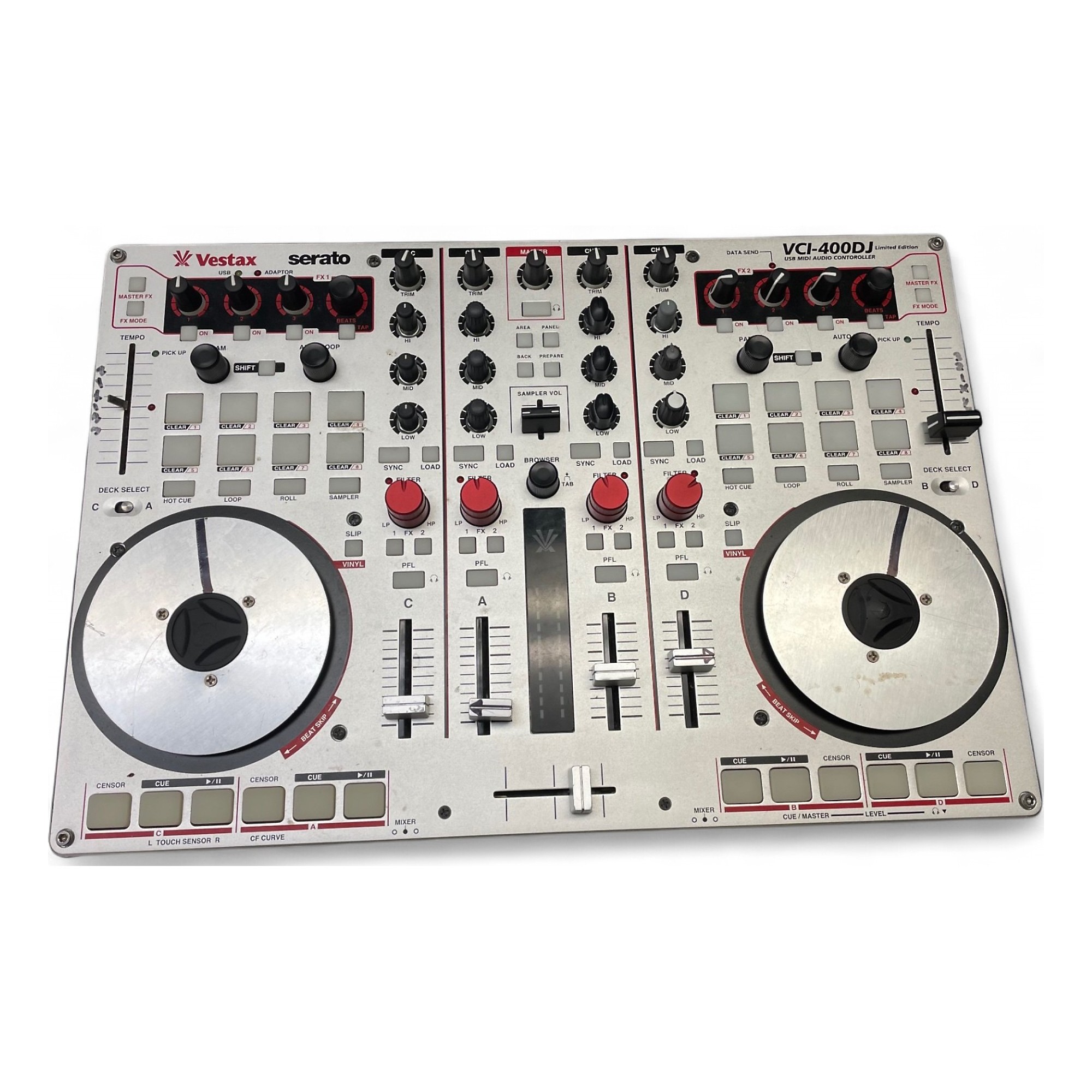 Vestax DJコントローラー VCI-400 スピーカー、電源ケーブル付き