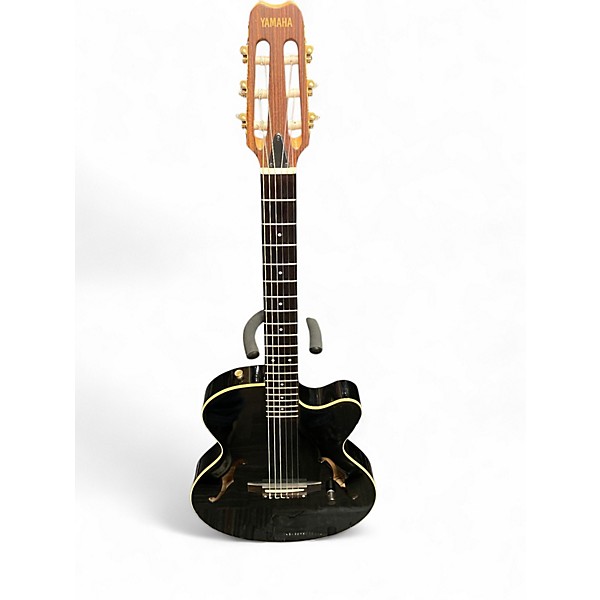Used Yamaha aex500n Black Acoustic Electric Guitar Black | Guitar