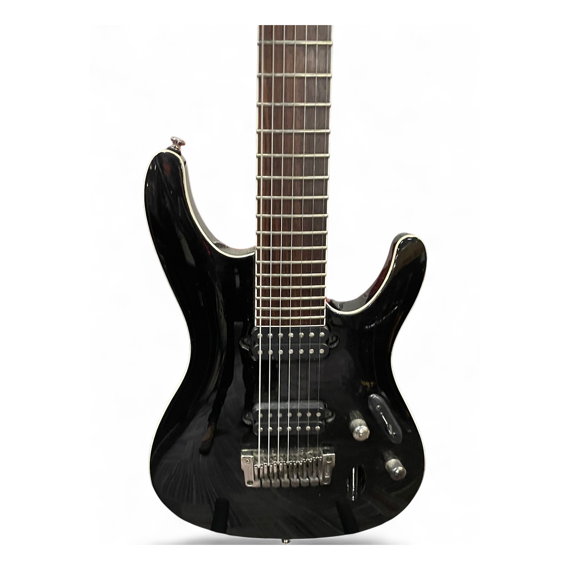 Used Ibanez SIR27FD Iron Label 7 String black Solid Body Electric