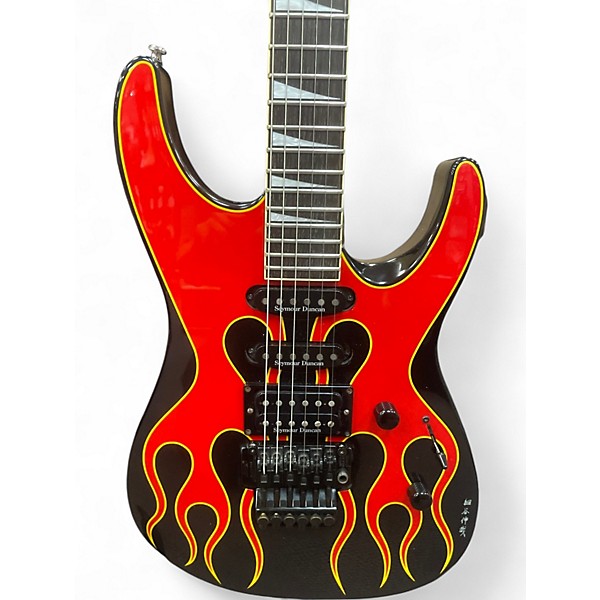 Used 1997 Jackson DK2 Pro Dinky Hot Rod Flames Solid Body Electric