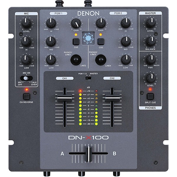 Restock Denon DJ DN-X100 Professional 2-Channel DJ Mixer | Guitar