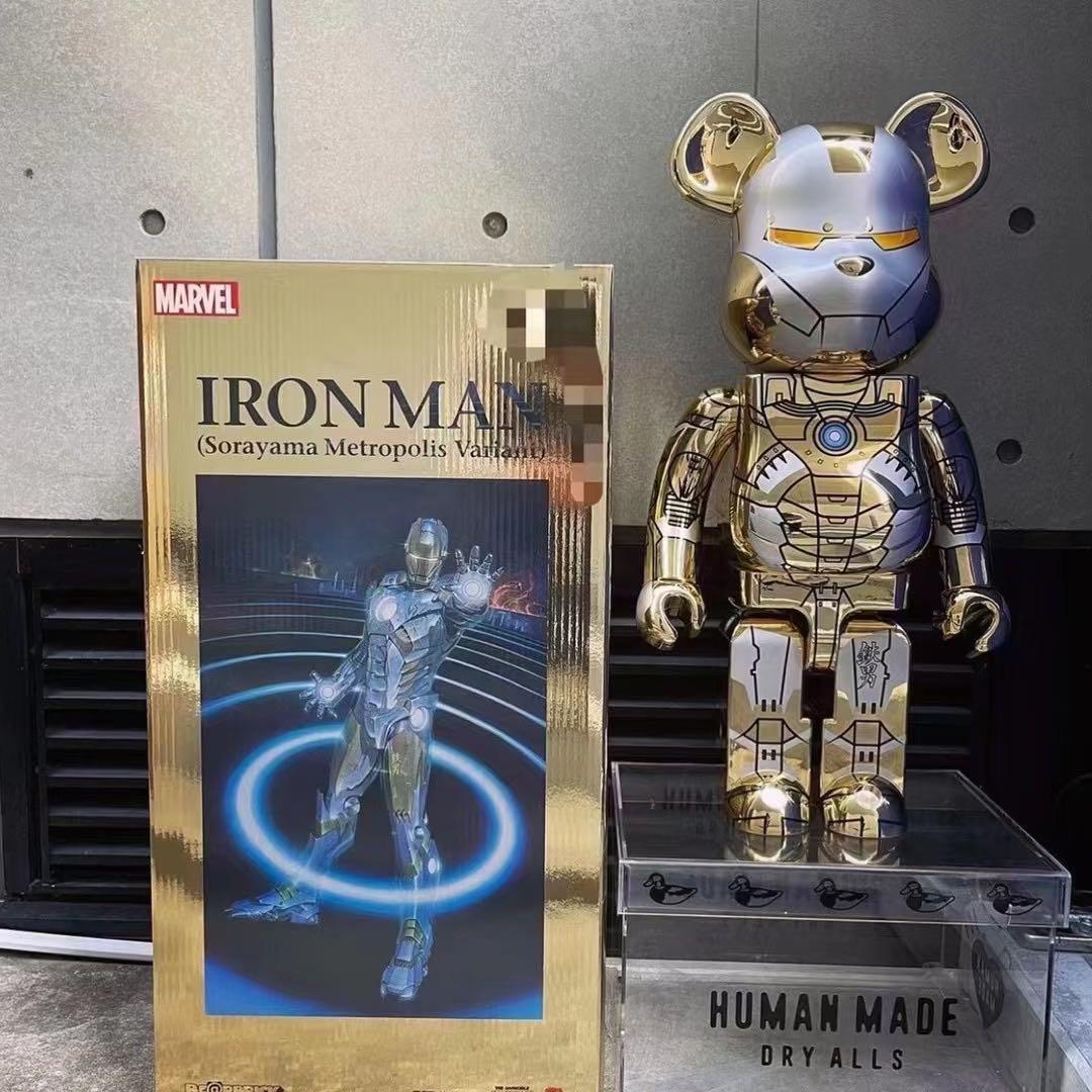 MEDICOM TOY - BE@RBRICK SORAYAMA IRONMAN 1000％ 400% BE@RBRICK BE