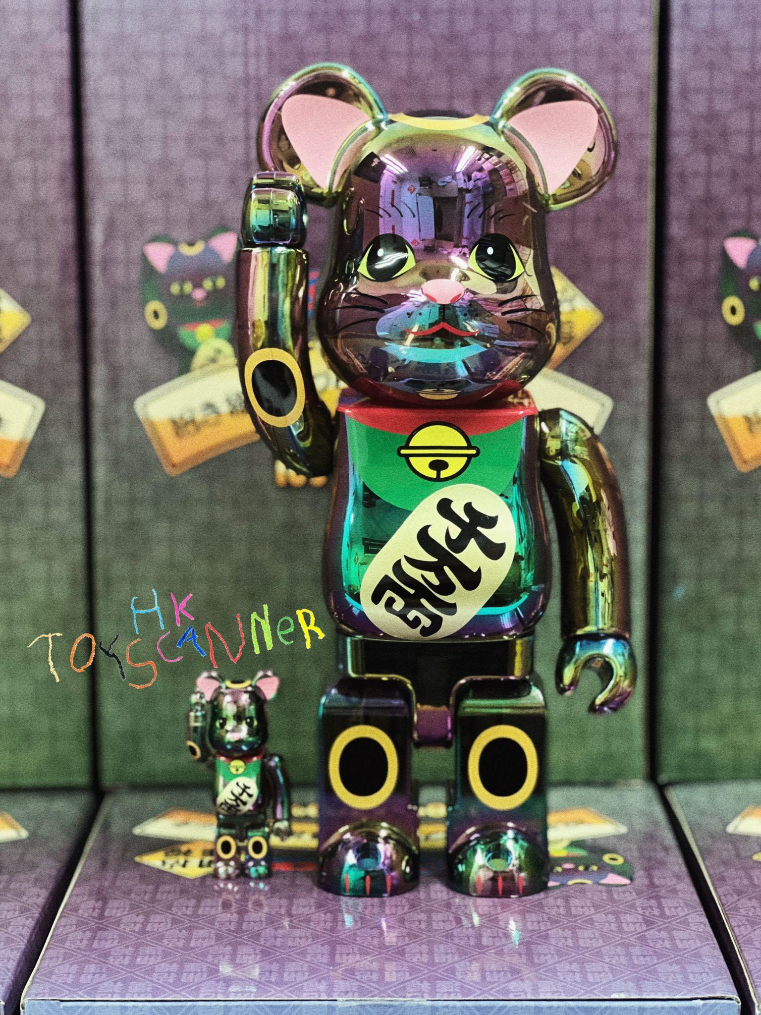 NY@BRICK 招き猫 千万両 透明メッキ 100％ & 400％ 2セット NY@