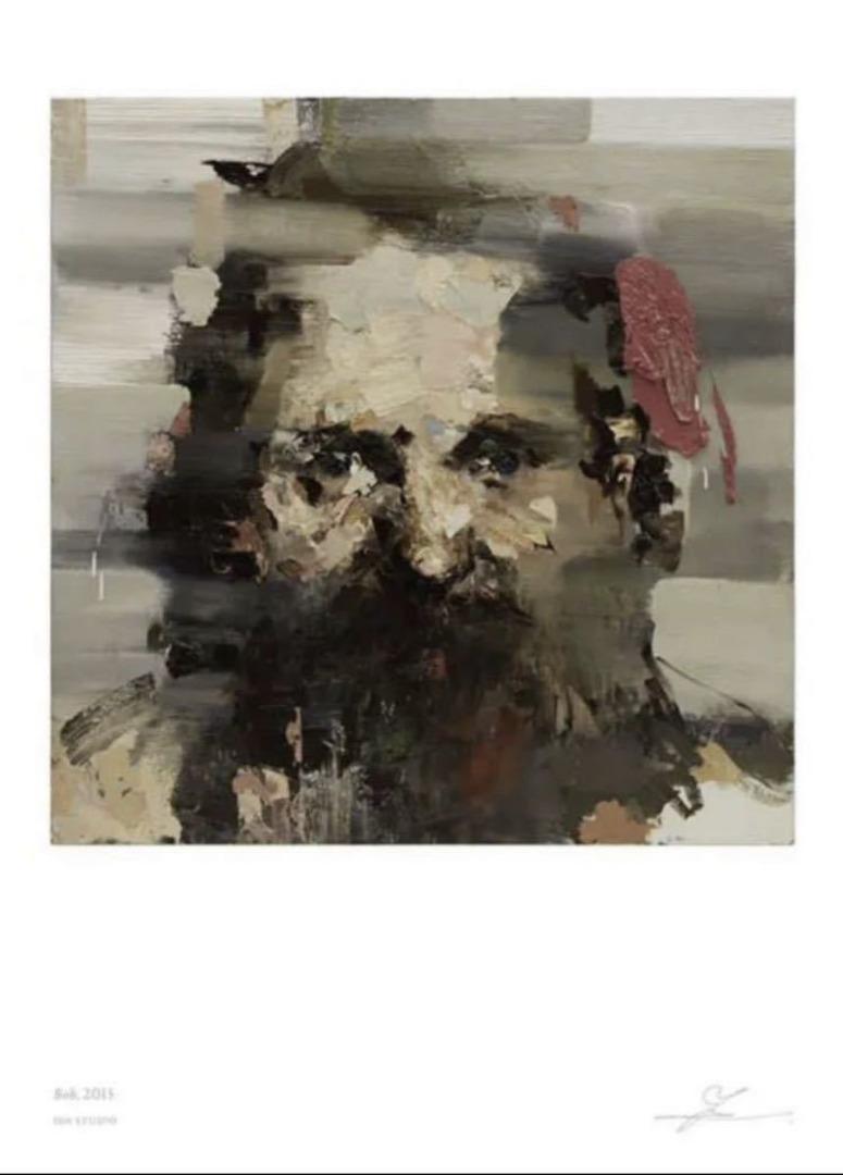 井田幸昌 「A Head (Miki), 2019」 タイトル・サイン箔押し 井田幸昌