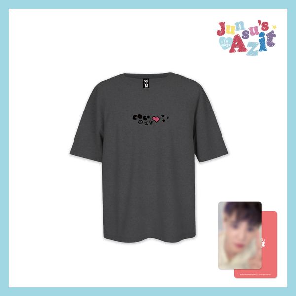 XIA ジュンス☆公式 韓国AZIT Tシャツ 白 トレカ ☆韓国限定コラボ激