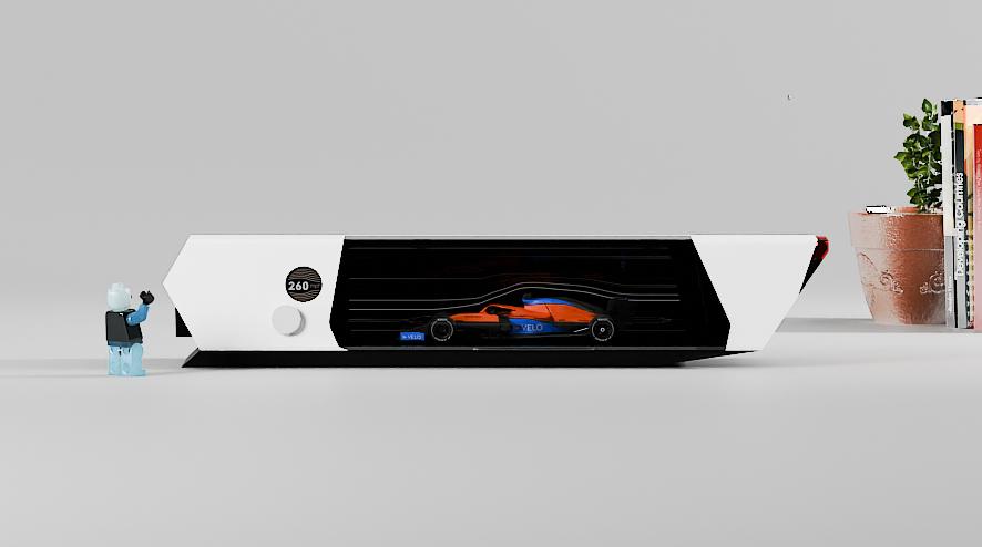 ミニカー ディスプレイケース 1/64 風洞実験 空気力学 どうせミニカー