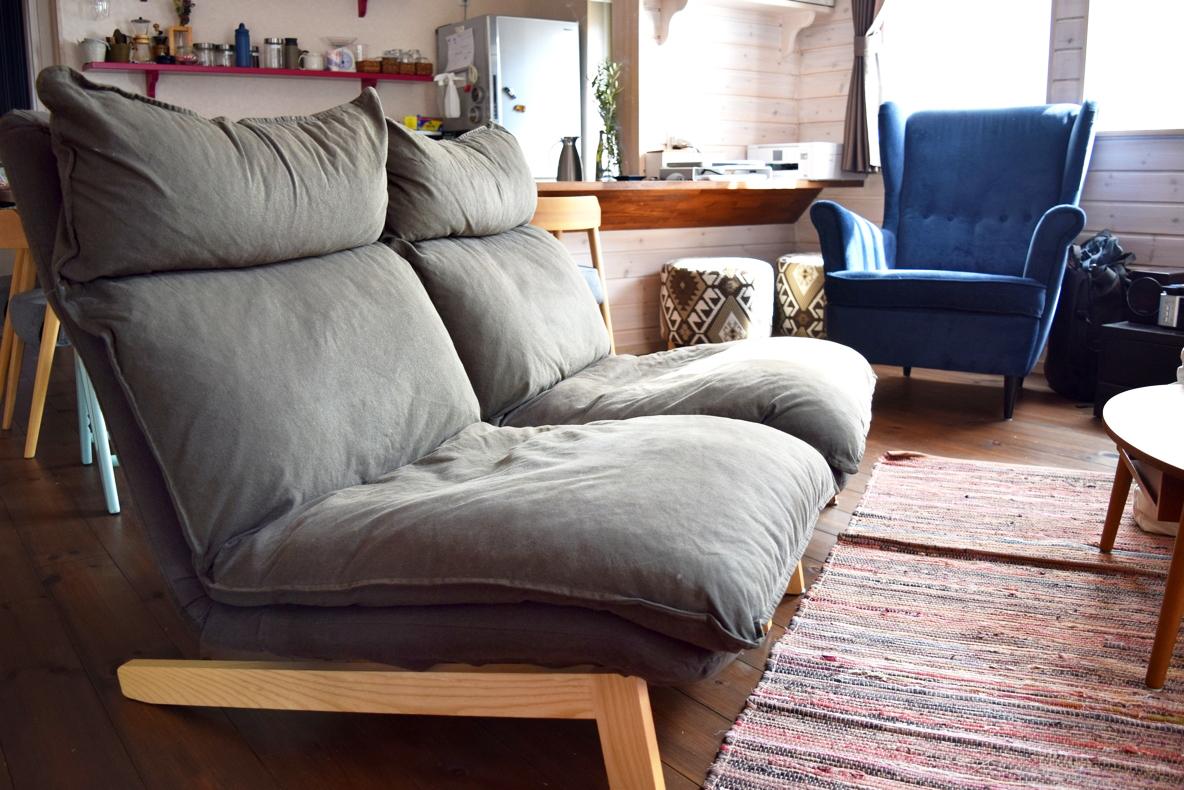 無印良品 ソファ 一人掛け オットマン付き