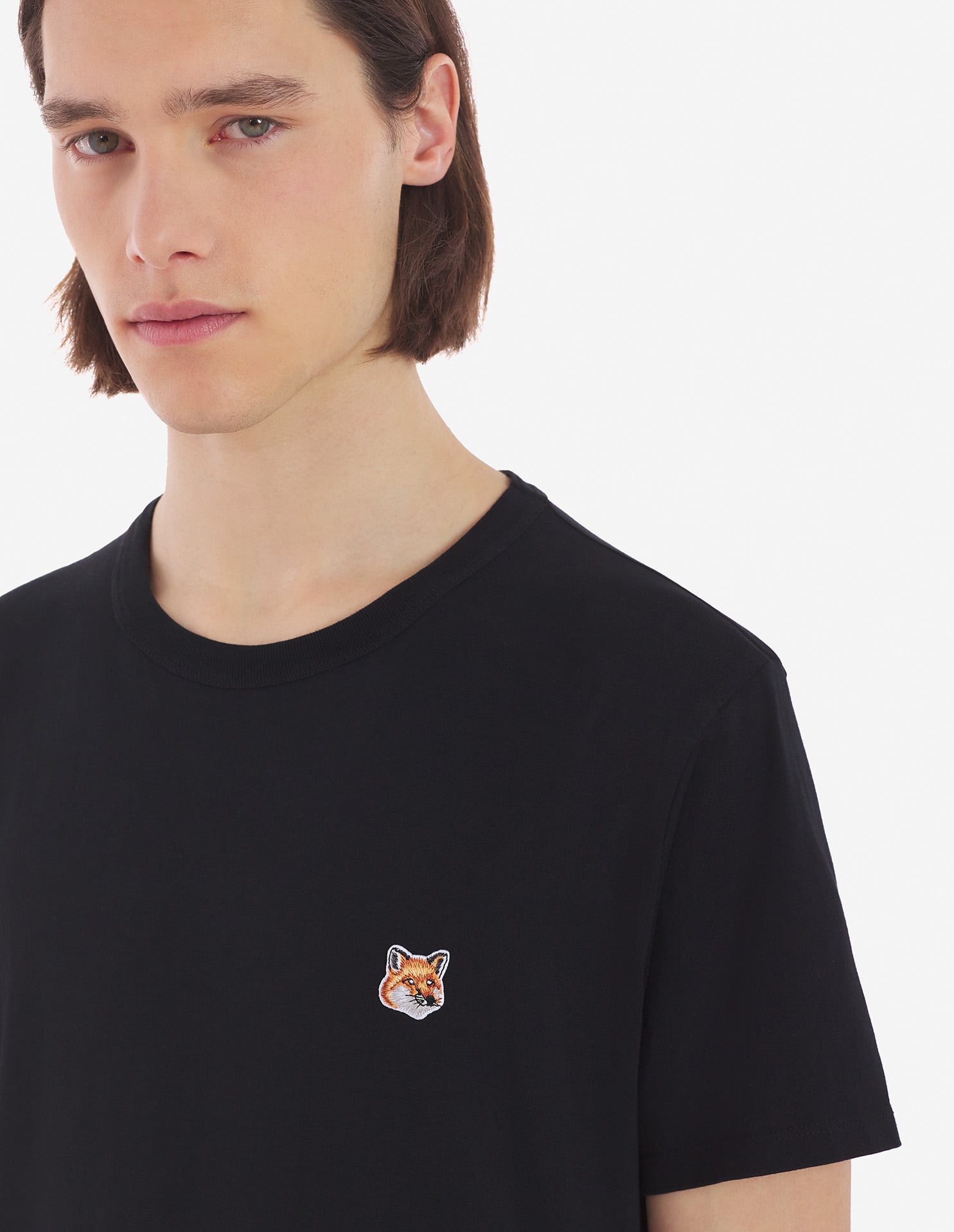 メゾン キツネ フォックスヘッド パッチ クラシック Tシャツ | Maison