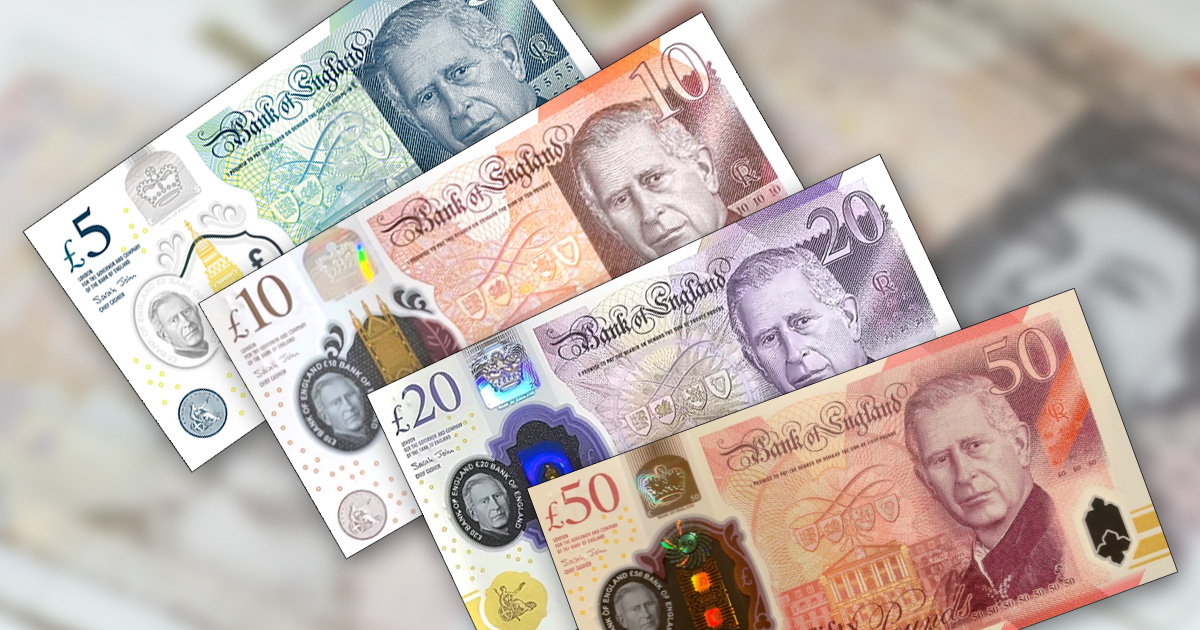 イギリス旧紙幣セット 計£105（£10×9 £5×3） 旧