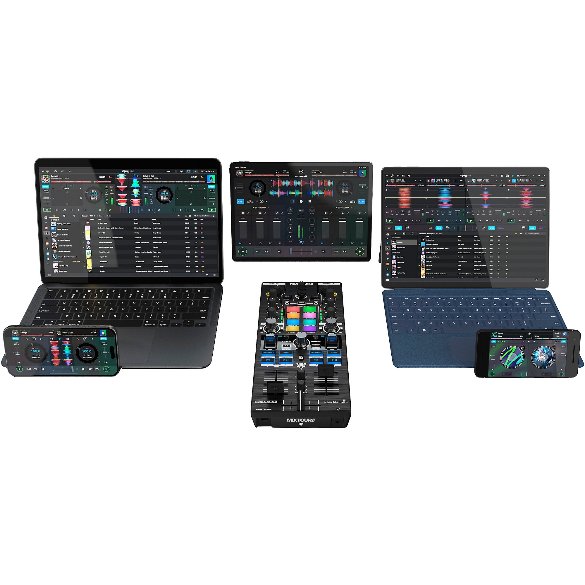 Reloop Reloop Mixtour Pro Portable 4-Deck DJ Controller | Music & Arts