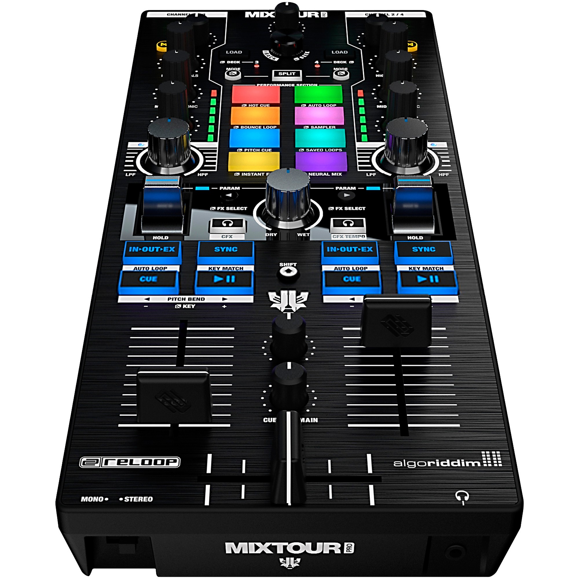 Reloop Reloop Mixtour Pro Portable 4-Deck DJ Controller | Music & Arts