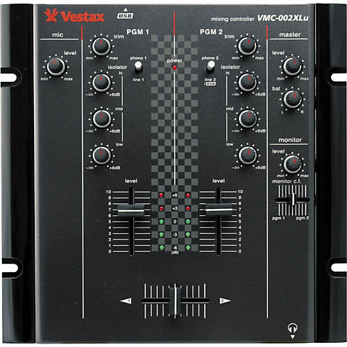 Vestax VMC-002XLu 2-Channel USB DJ Mixer | Musician's Friend
