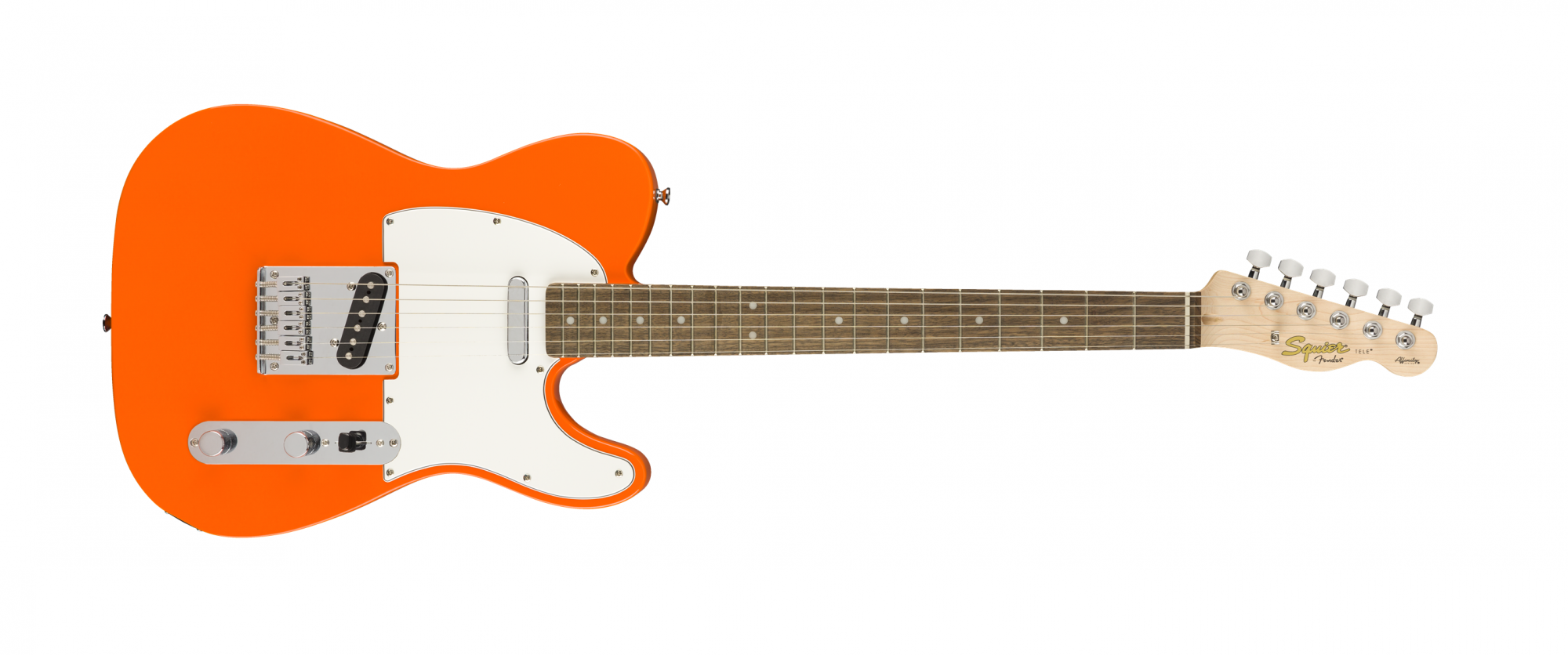 美品 Squier テレキャスター オレンジ Fenderケース付 スクワイヤー