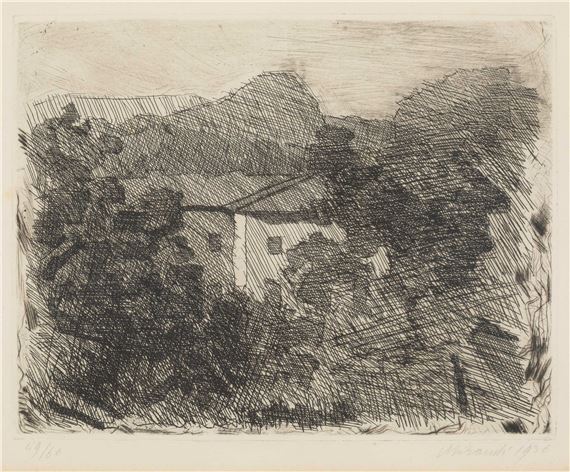 絵画 Giorgio Morandi, Paesaggio, 1935 - 1936 絵画 Giorgio Morandi