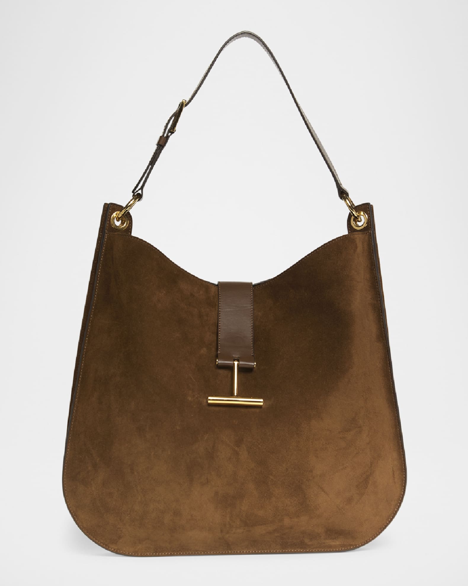TOM FORD Tara Large Crossbody Bag in Suede and Leather | Neiman Marcus