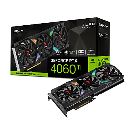 PNY GeForce RTX 4060 Ti 16GB GDDR6 PCI Express XLR8 Gaming VERTO