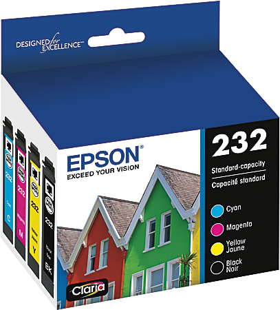 Epson Claria T232 BlackCyanMagentaYellow Ink Cartridges Set Of 4