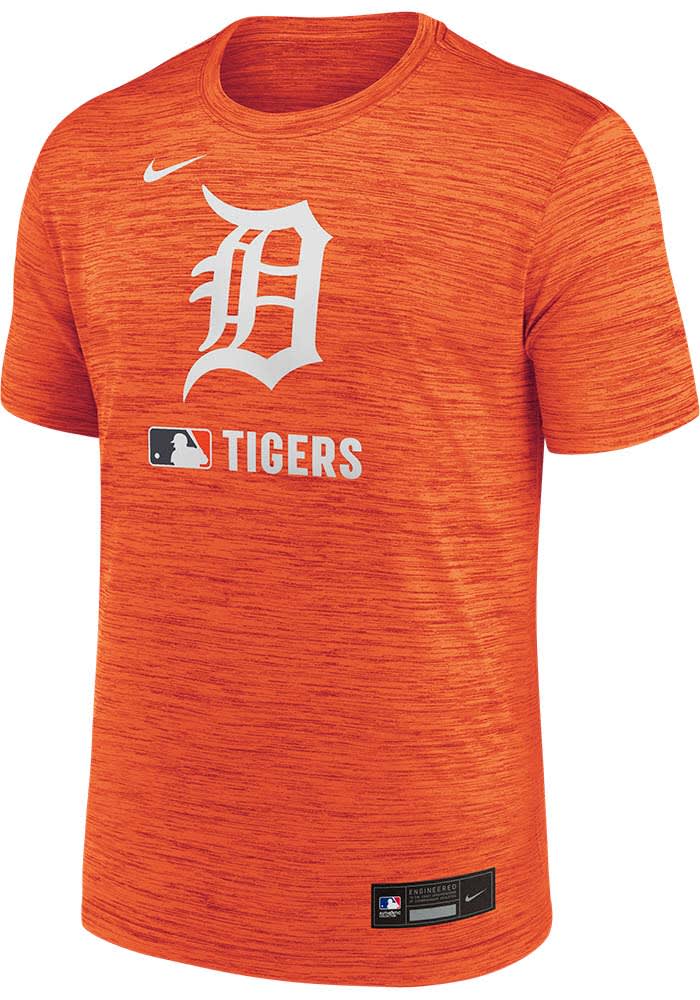 Nike Detroit Tigers ORANGE AC Velocity Short Sleeve T Shirt