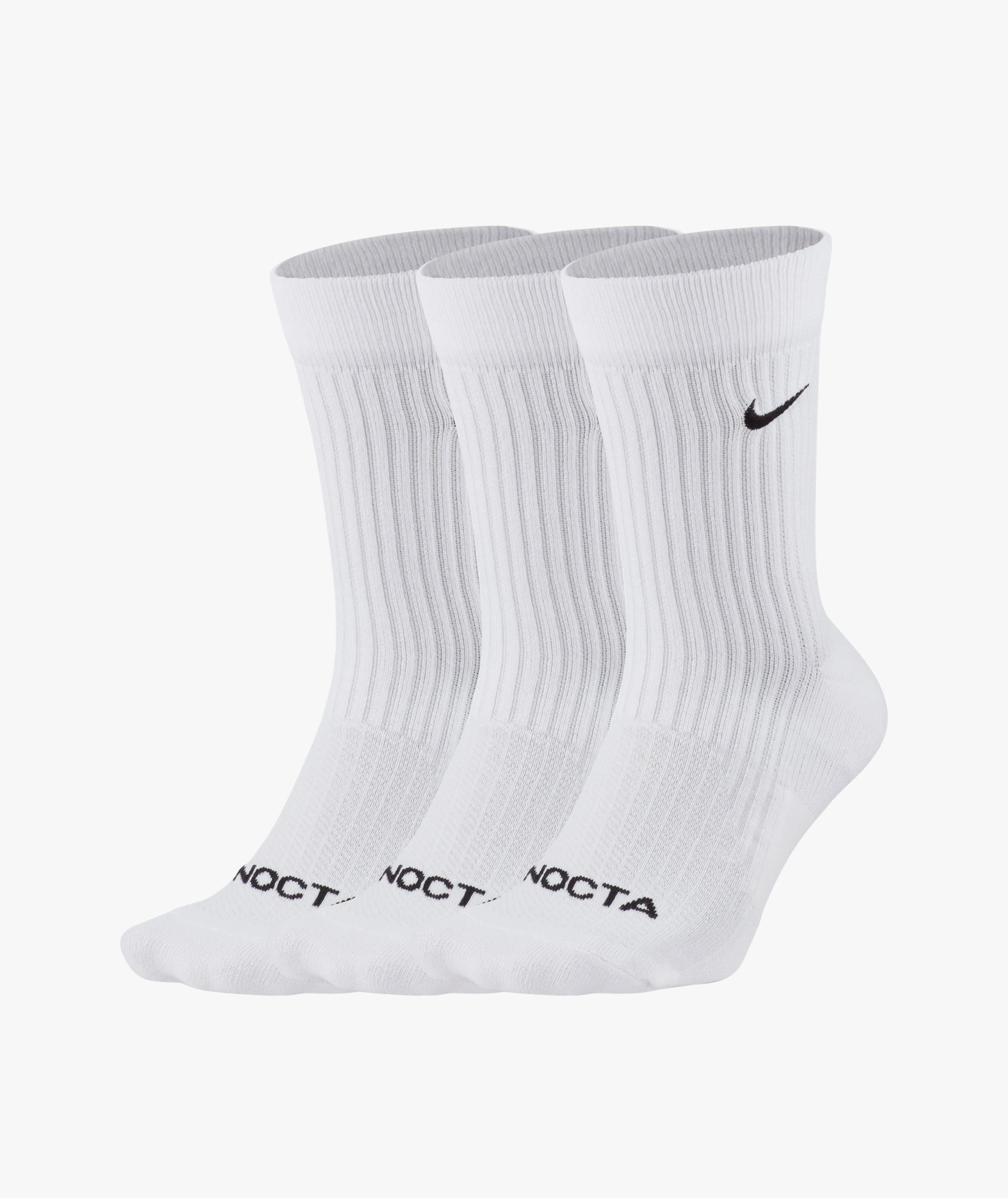 White Nike NOCTA Crew Socks - 3 Pack x Drake | SVD