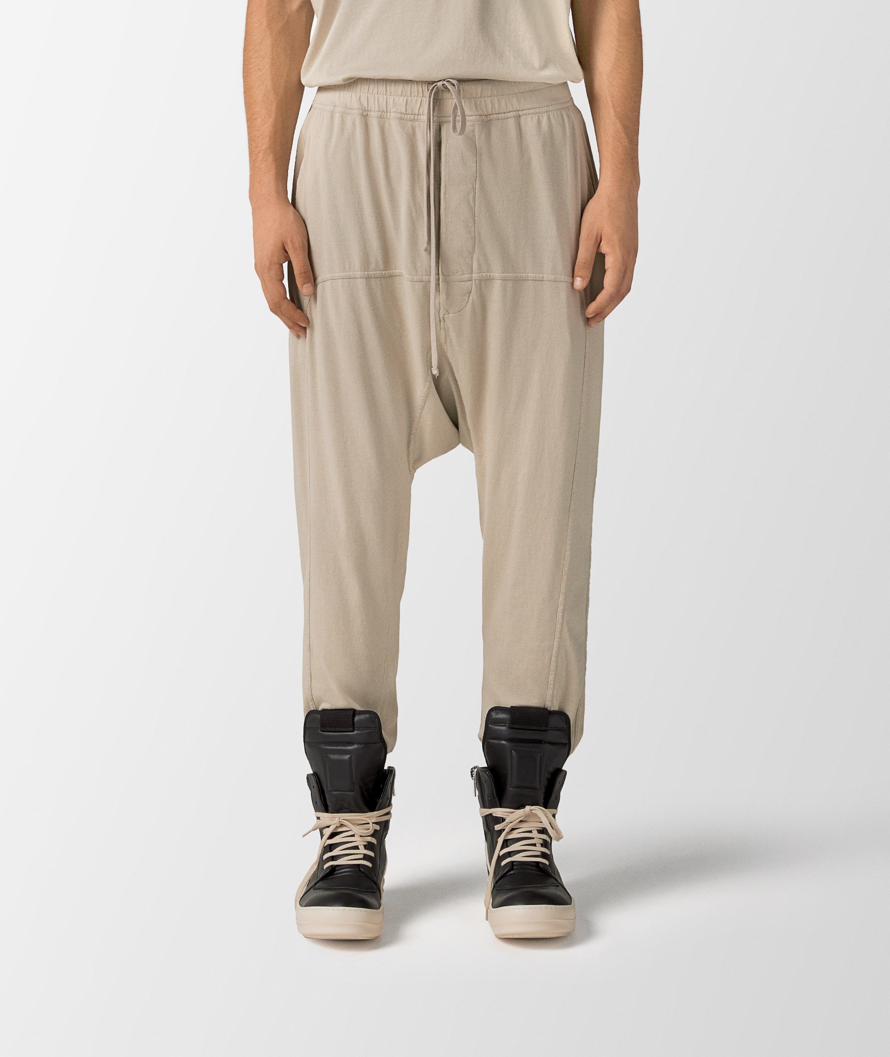 Beige Rick Owens DRKSHDW Prisoner Drawstring Pants | SVD
