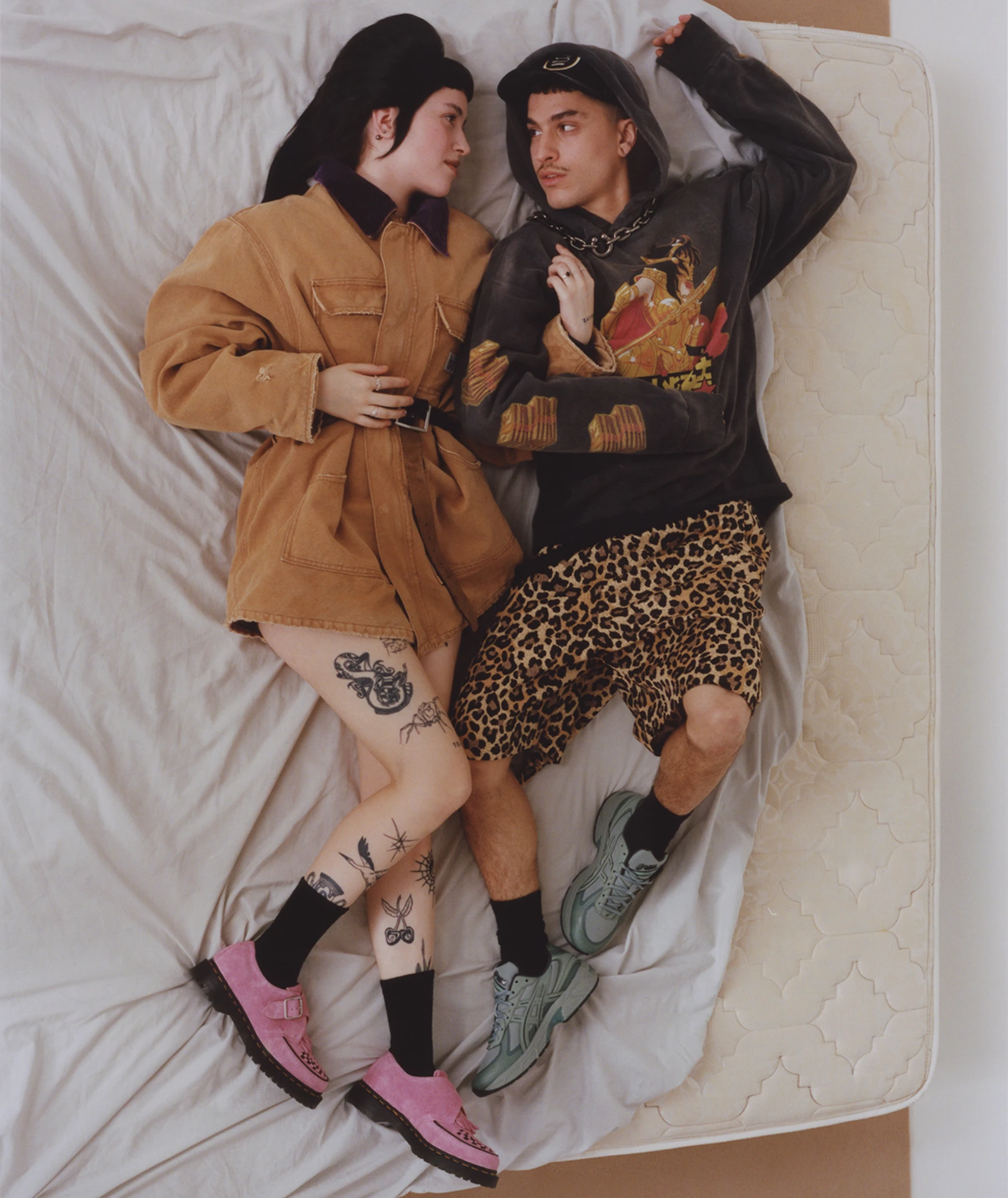 Brown KAPITAL Combed Burberry Leopard Easy Shorts | SVD