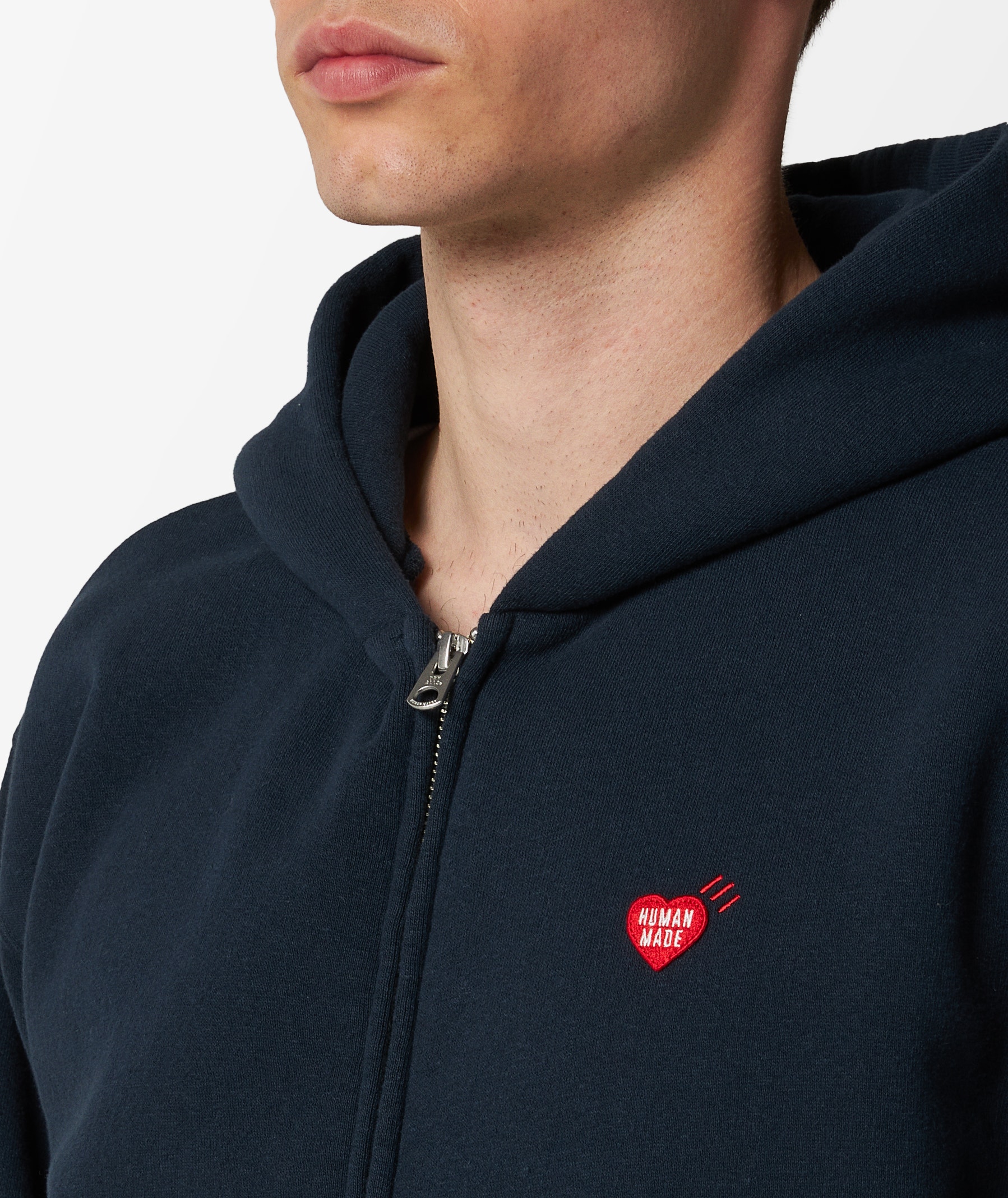 HUMAN MADE Zip-Up Hoodie in Blue | SVD USA