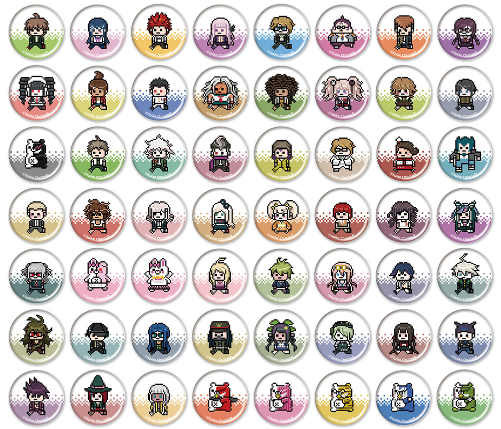 ダンガンロンパシリーズ トレーディングドット絵ミニ缶バッジ