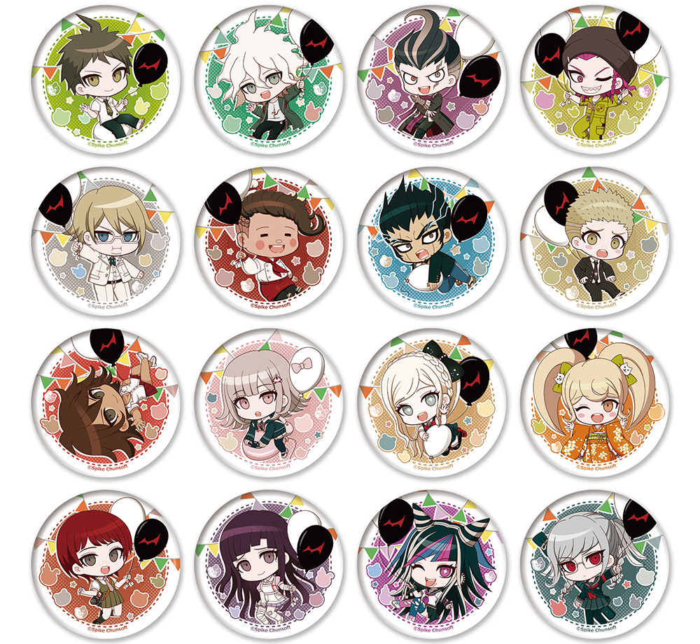 ダンガンロンパ 15周年フェス カプセルトイ ドット絵ミニ缶バッジ 全56