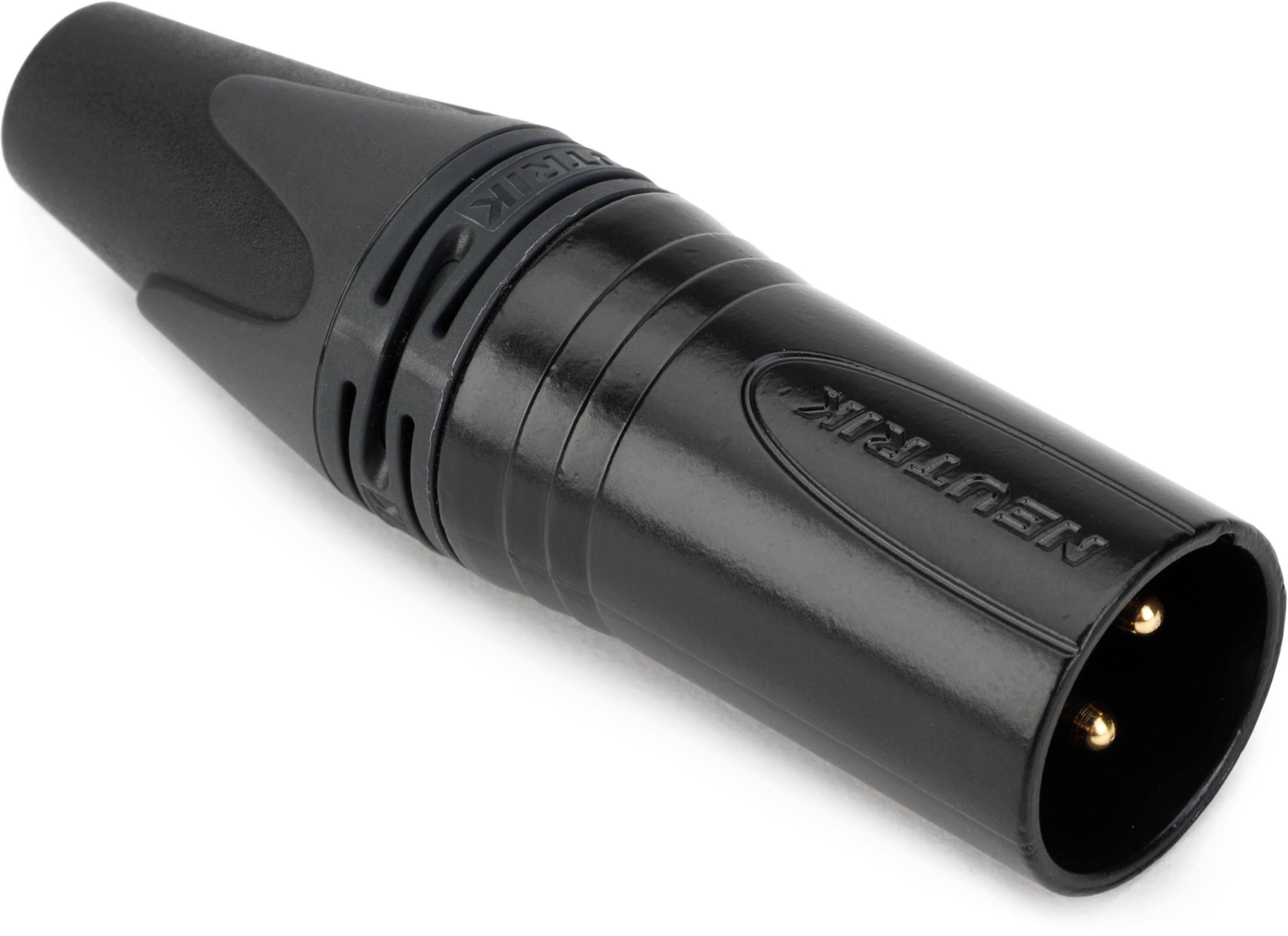 Neutrik NC3MXX-B 3-pole Male XLR Cable-mount Connector | Sweetwater