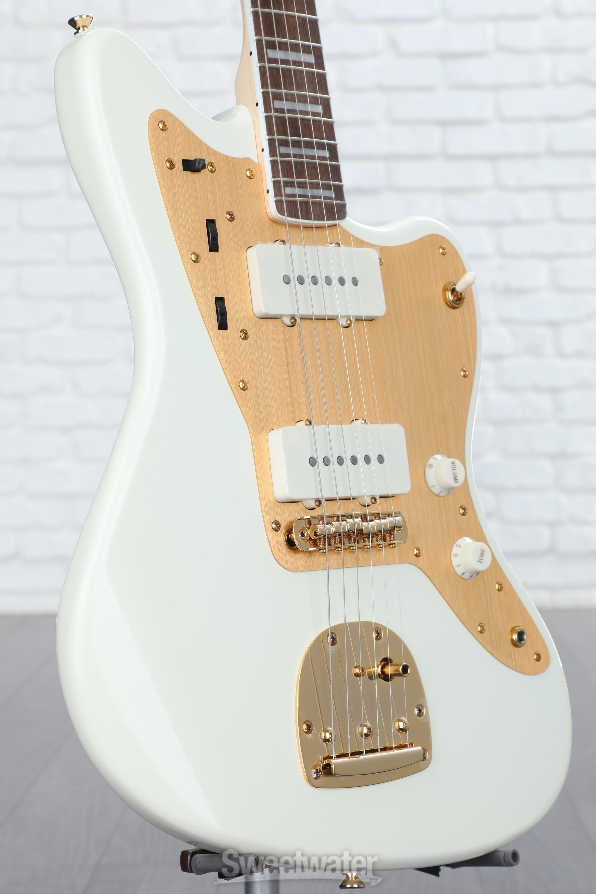 Squier 40th Anniversary Gold Edition Jazzmaster - Olympic White